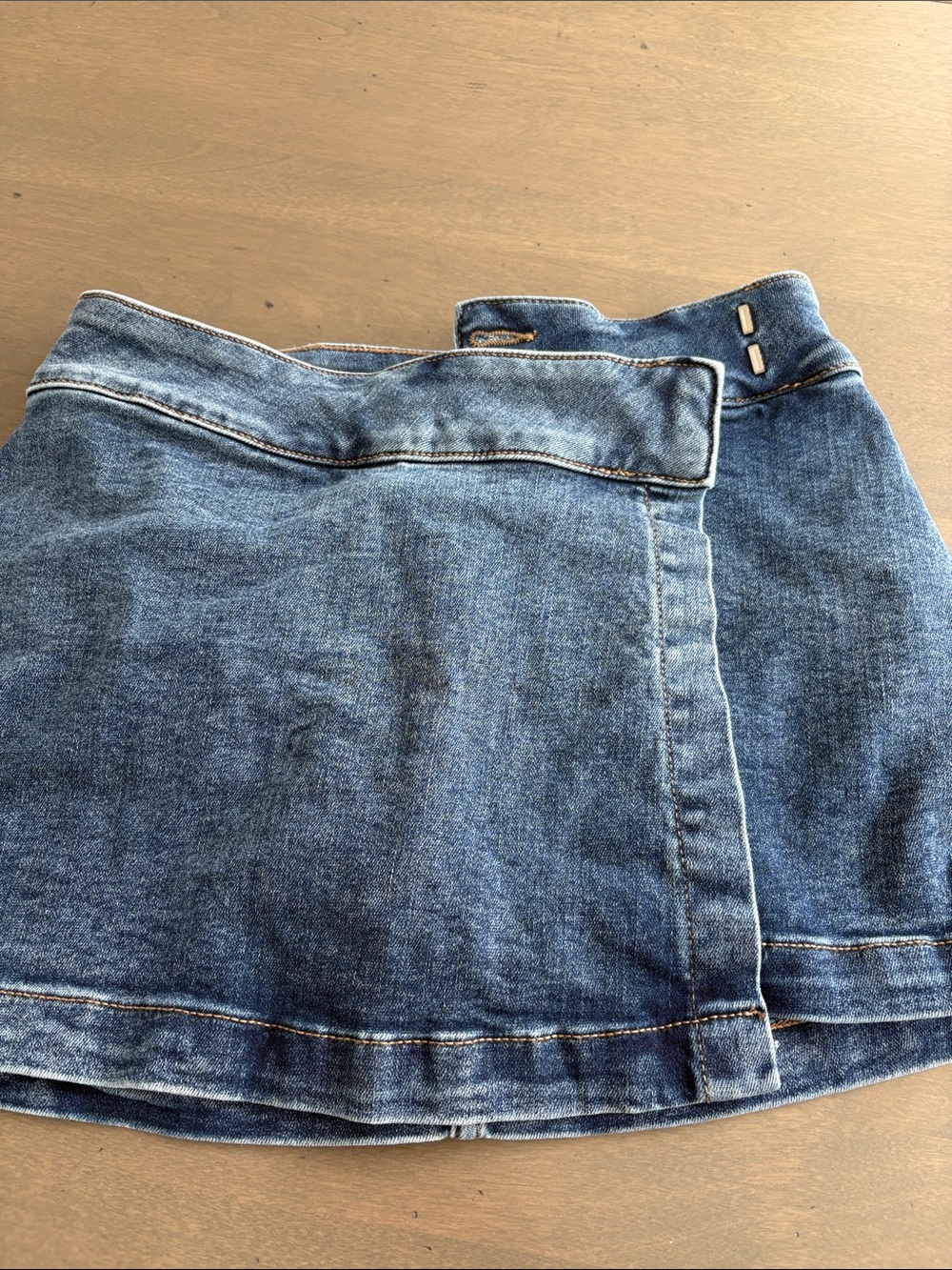 Garage Blue Denim Mini Skirt